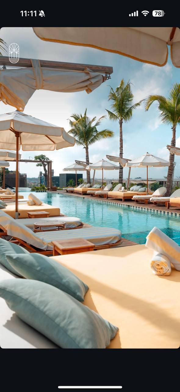 Rent loft 84m2 in 5* Sekana Hotel, Changu 150m to beach, 500m Atlas night club, Finks beach club, Del Mar cafe, 84m2 loft in Sekana Hotel, Changu, 150m to beach, 500m Atlas night club, Finks beach club, Del Mar cafe, rooftop pool, Japanese and Mediterranean restaurants, gym, sauna, coworking, cafe, bar, parking, free until November 10 for 6 months, discounts for 3 months — photo 1